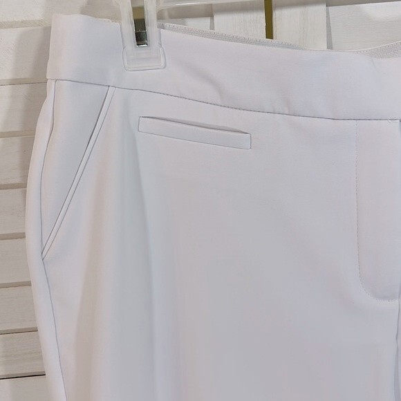 White Dress Pants Size 16 Straight Leg Investments NWT - Picture 6 of 12